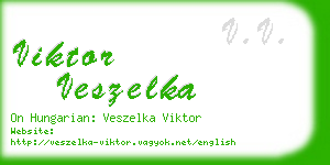 viktor veszelka business card